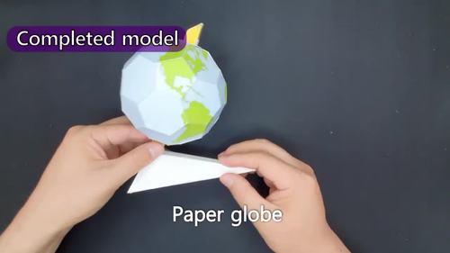 Paper globe top