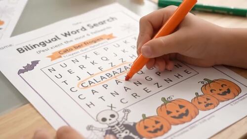 Spanish Halloween Vocabulary Worksheets & Flashcards Beginner Spanish ...