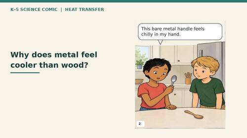 Heat Transfer & Insulation Science Comic | K-5 | CCSS | Kitchen Comics ...