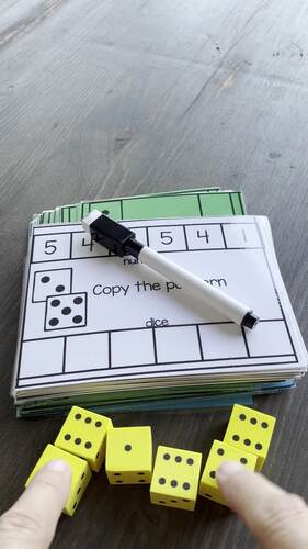 Count and Match with Dice Number Sense Task Cards by Going Gatlin