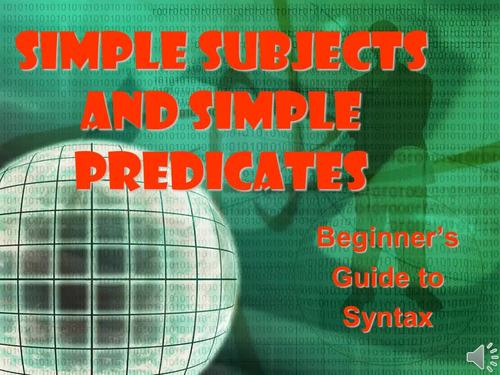 Preview of Lesson 2-1 (Simple Subjects and Predicates) - Instructional video