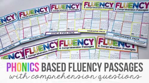 Phonics Based Reading Comprehension Passages and Questions | Phonics Worksheets