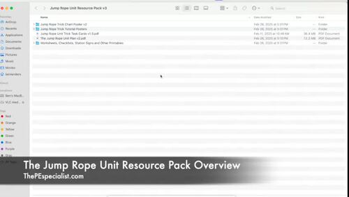 4 Week Jump Rope Unit Bundle - Lesson Plans, Station Signs, Worksheets ...