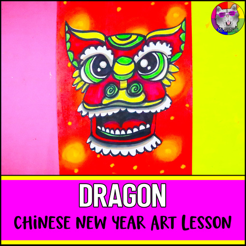 Preview of Lunar New Year Art Lesson, Chinese Dragon Art Project Activity for Elementary