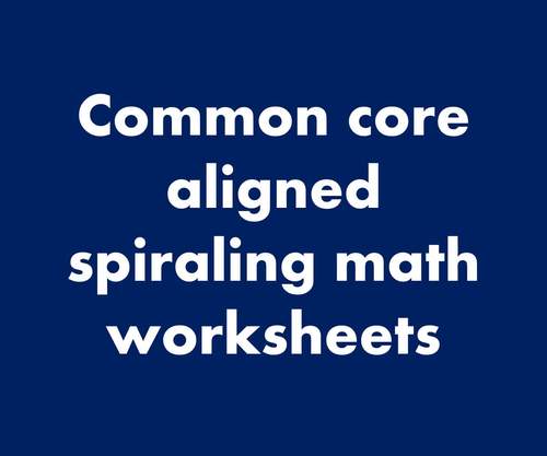 Math Spiral Review Daily Worksheets Morning Work Homework Bundle 1st Grade