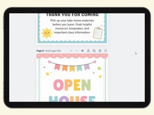 Open House Classroom Bundle Editable Teacher Meet the Teacher Welcome ...