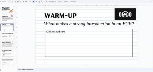 How to Write a Strong ECR Introduction by Love and Literacy Lane