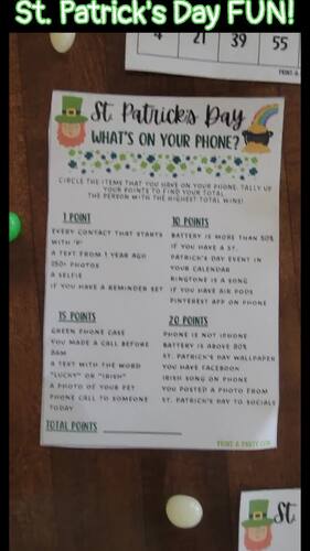 St. Patrick's Day Bingo Game - 30 Unique Cards + Call Sheets - fun ...