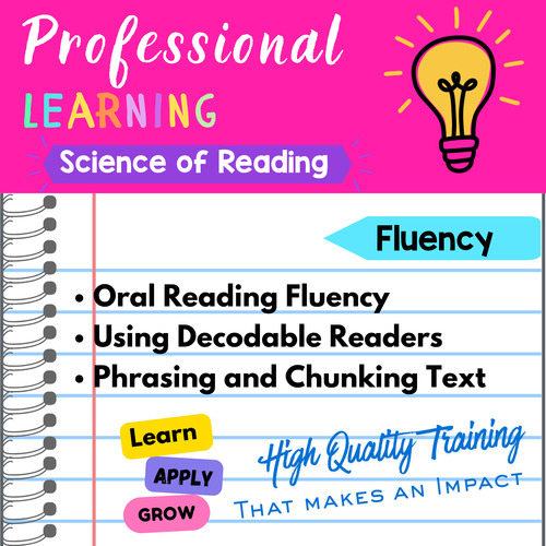 Preview of Fluency Training Video + Study Guide | Science of Reading Professional Learning