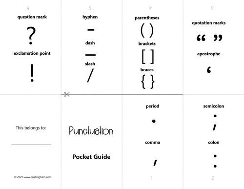 punctuation signs names