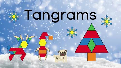 Preview of Holiday Tangrams, Introduction to Tangrams, Video, SLIDES, Template