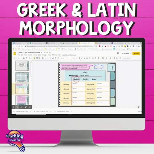 Greek & Latin Roots & Affixes 40 Week DIGITAL & PRINT BUNDLE Prefixes Suffixes
