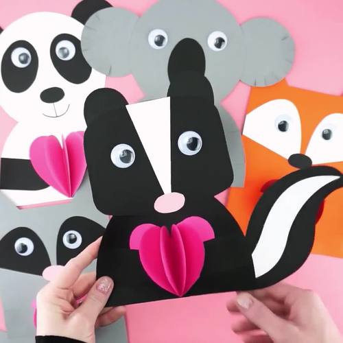 Animal Valentine's Day Crafts by I Heart Crafty Things | TpT