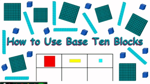 Preview of Base 10 Blocks Tutorial and Practice Video