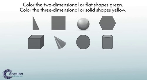 Preview of Identify Solid Shapes as Two and Three Dimensional Figures