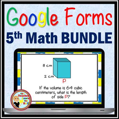 Math Google Forms Bundle 5th Grade Math Digital Assessments 75+ Digital ...
