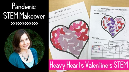 Preview of Valentine's Day STEM Activity Pandemic Makeover