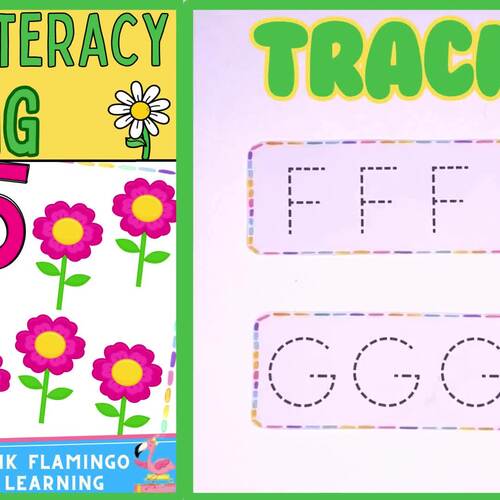 Spring Math and Literacy Centers Worksheets and Coloring prek and ...