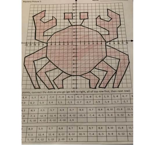 Plotting Points on a Coordinate Plane 5 Mystery Pictures TpT