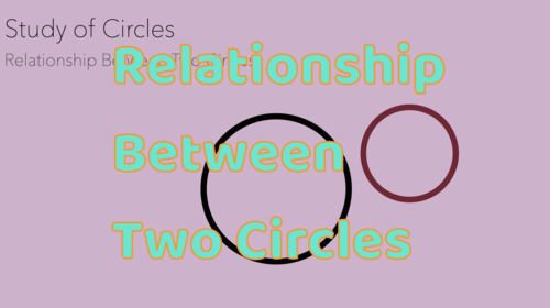 Preview of Montessori Study of Circles: Relationship Between Two Circles Presentation