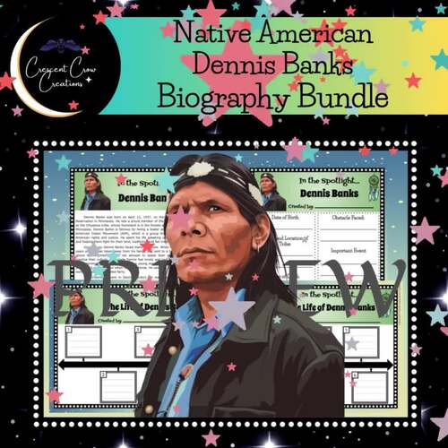 Dennis Banks Native American Heritage Month Biography Bundle | TPT