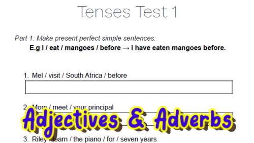 Verb Tenses Distance Learning Grammar Worksheets Ela Test Prep G4 5 Pdf