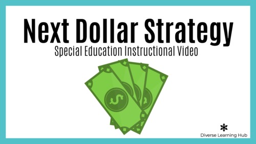 Preview of Next Dollar Strategy!  Special Education Instructional Video Distance Learning