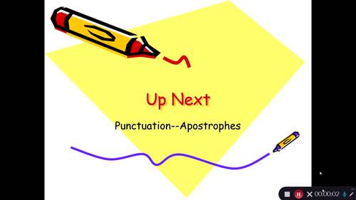 Preview of ACT Prep English Punctuation--Apostrophes