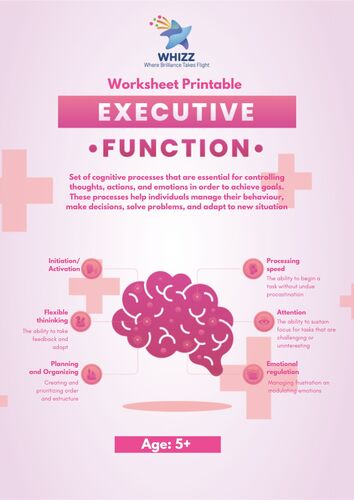 Worksheet: learning, attention and working memory and executive ...