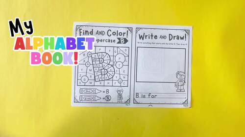 My Letter B Book | Letter B Worksheets | Alphabet Mini Booklet by Kids ...