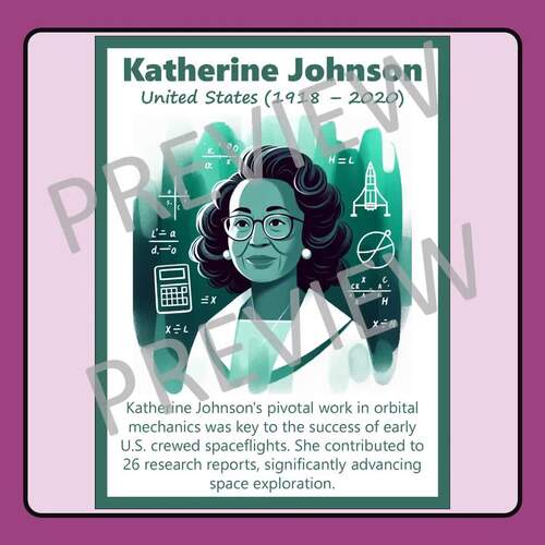 Women in Math 30 Posters | Diverse & Inspiring STEM Decor | Math ...