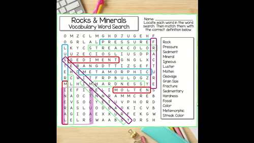 Science Vocabulary Review Word Search Bundle (Print & Digital) | TPT