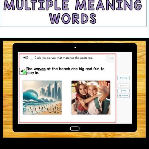 Comprehensive Context Clues | Multiple Meaning Words Speech Therapy ...