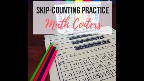 Skip-Counting Dab - Math Centers - Multiplication