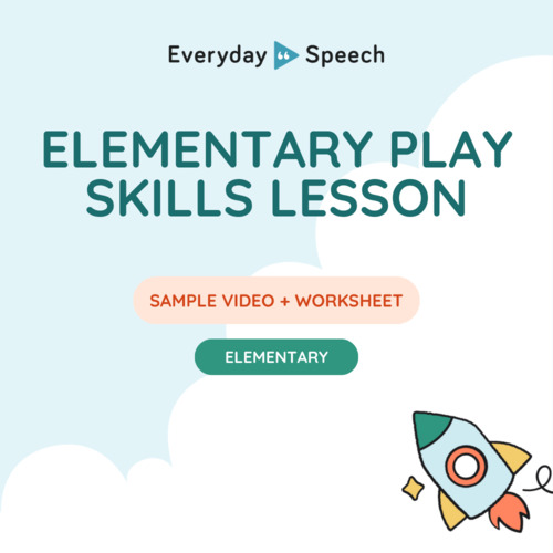 Preview of Free Elementary Play Skills Lesson