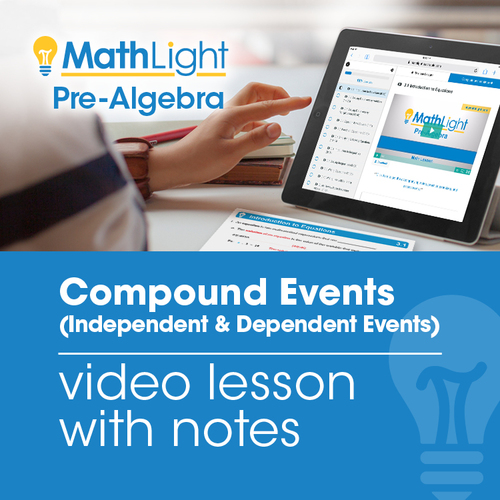 Preview of Compound Events Video Lesson with Student Notes