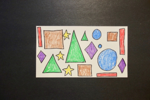 Preview of Let's Draw Triplet Shapes!   (3 of These & 3 of Those)