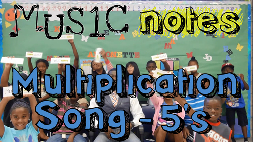 Preview of 5's Multiplication Song - Clap Your Hands, Multiply, Stomp Your Feet