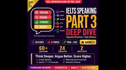IELTS Speaking: Part 3 Deep Dive | Argument Frameworks + Topic Mastery ...