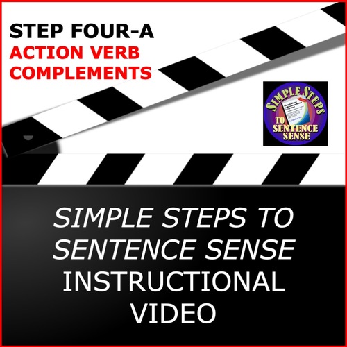 Preview of Action Verb Complements Video and Practice Exercise