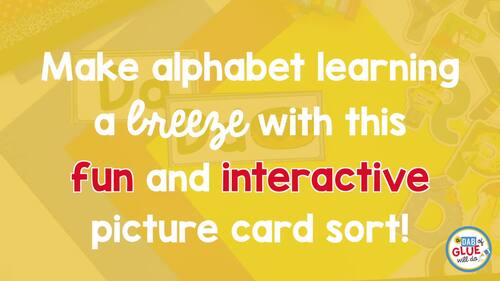 Alphabet Picture Sort | Letter Sound Sorting Centers | Letter Sound ...