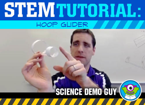 Preview of FREE Elementary & Middle School STEM Activity Tutorial: Hoop Glider Competition