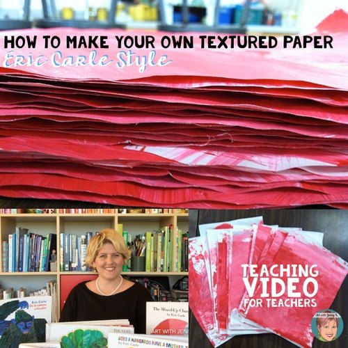 Preview of How To Make Your Own Texture Paper — Eric Carle Style