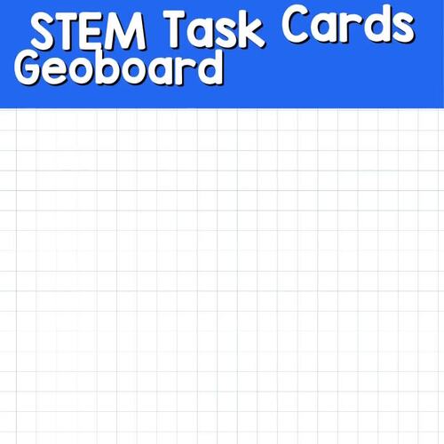 STEM Task Cards Geoboard Number Engineering Activities and Challenges Math Facts