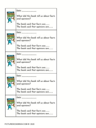 Facts vs Opinions vs Robots Lesson Plan and Activities by ...