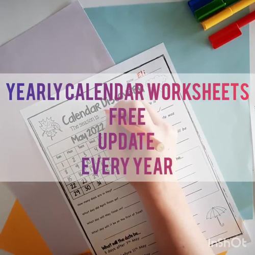 Calendar Worksheets - Calendar Skill Printable - Updated Every Calendar ...