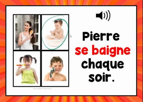 French Reflexive Verbs Boom Cards, French Reflexives, Boom Cards French