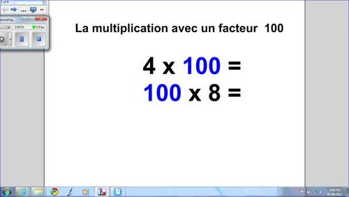 Preview of La multiplication par 100, Distance Learning (M50)