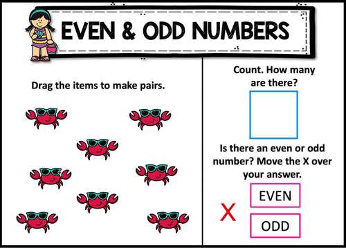 Even and Odd Numbers Printable & Digital Math Task Cards by 3rd Grade ...