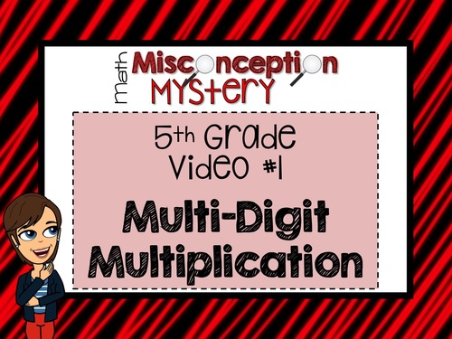 Preview of FREEBIE | 5th Grade Math Mystery | #1: Multiplication | DISTANCE LEARNING